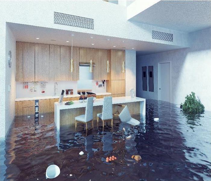 flooding in the kitchen