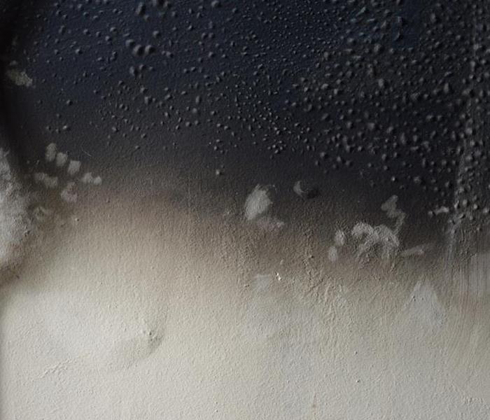 Soot on a wall